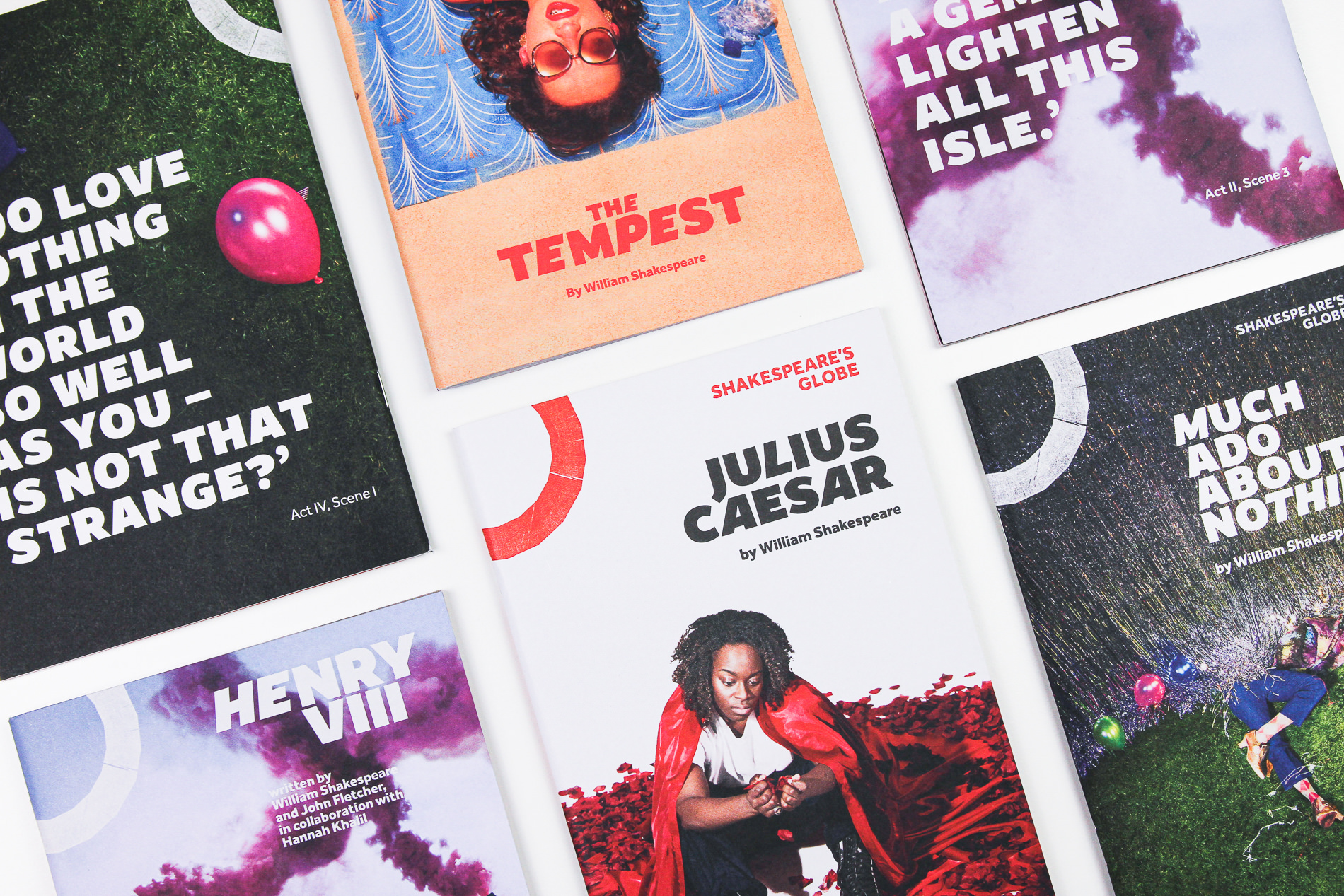 Shakespeare's Globe programmes showcasing Amifer